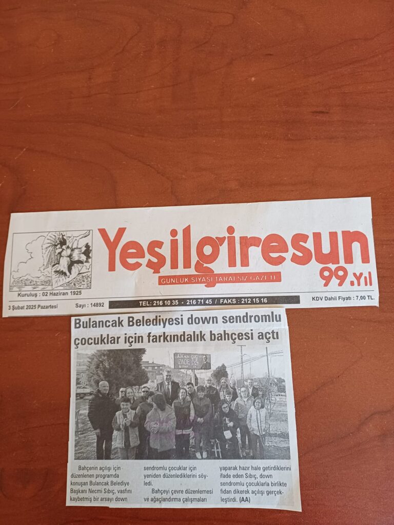 Bulancak Belediyesi Down sendromlu çocuklar için farkındalık bahçesi açtı