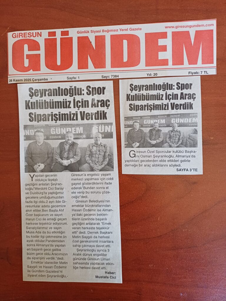 Osman Şeyranlıoğlu, Almanya'daki etkinliklerin ardından spor kulübü için alınan araç hakkında açıklamalarda bulundu.