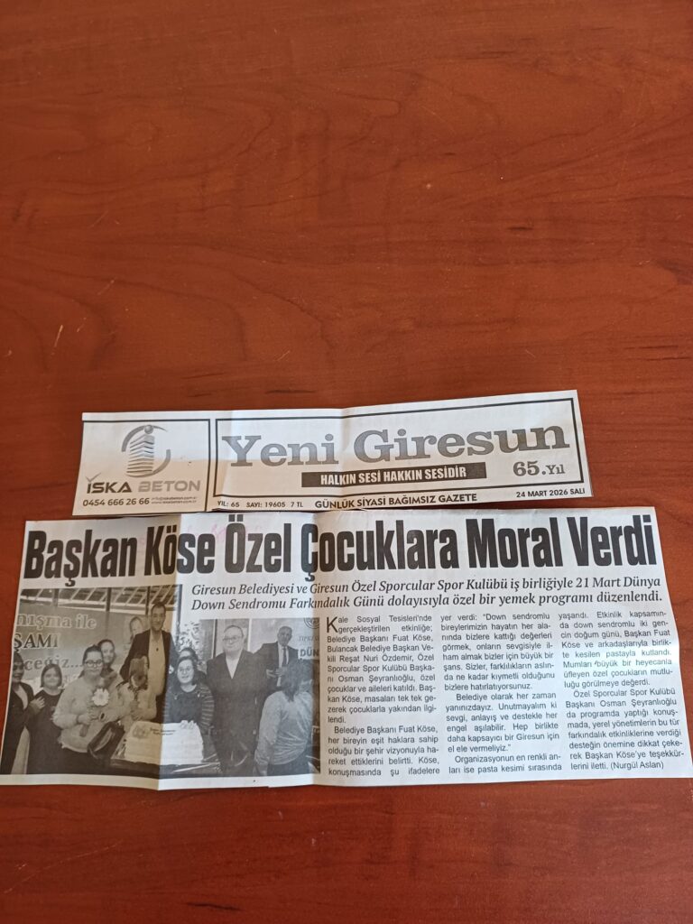 Başkan Köse özel çocuklara moral verdi gazete haberi